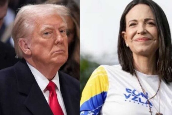 Trump And Venezuelan Leader Maria Corina Machado