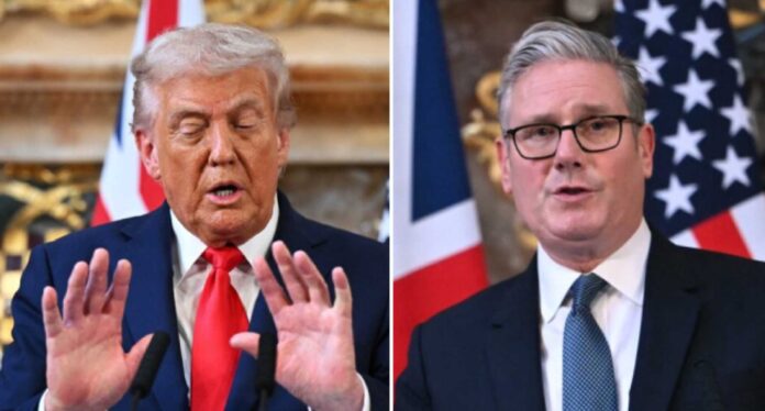Uk Prime Minister Keir Starmer And Us President Donald Trump