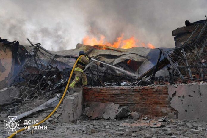 Ukraine Conflict Drone Strike