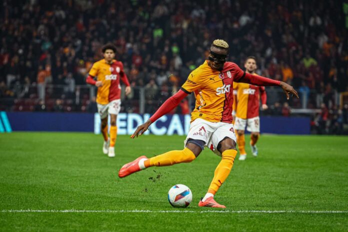 Victor Osimhen Scoring Goal For Galatasaray