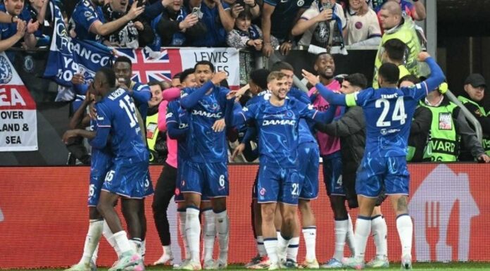 Chelsea Football Team Celebrating