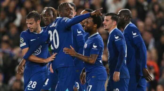 Chelsea Players Celebrating Comeback Win