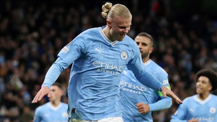 Erling Haaland Celebrating Goal