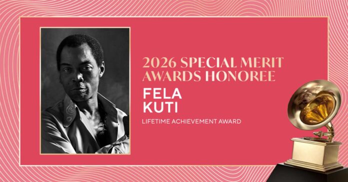 Fela Kuti Grammy Lifetime Achievement Award