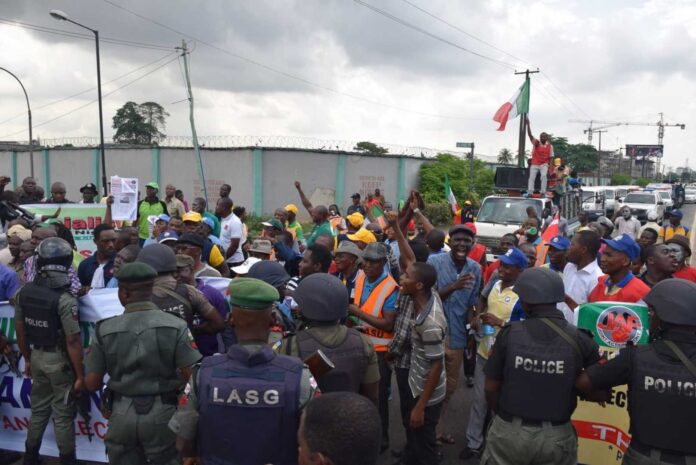Femi Falana Protest Police