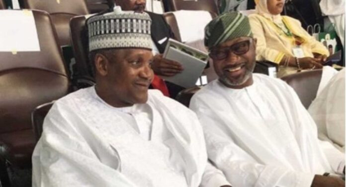 Femi Otedola Aliko Dangote