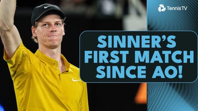 Jannik Sinner Tennis Match Doha