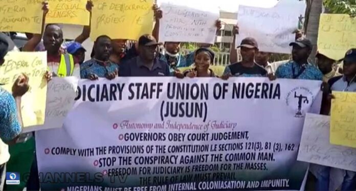 Judiciary Staff Union Protest Nigeria