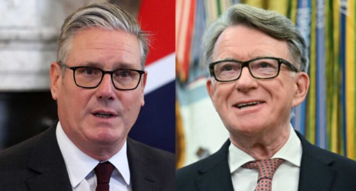 Keir Starmer Peter Mandelson Jeffrey Epstein