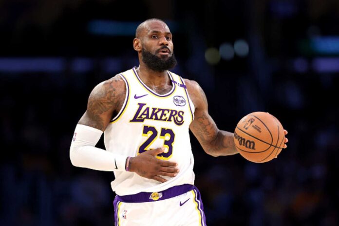 Lakers Vs 76ers Basketball Game Action