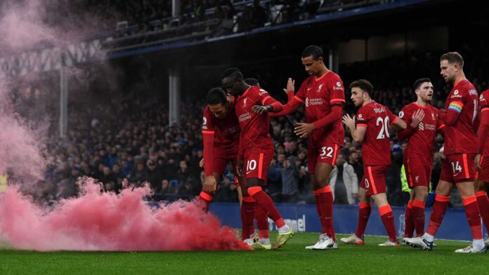 Liverpool Football Team In Action
