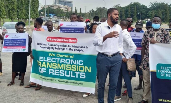 Nigeria Senate Electoral Act Amendment Protest