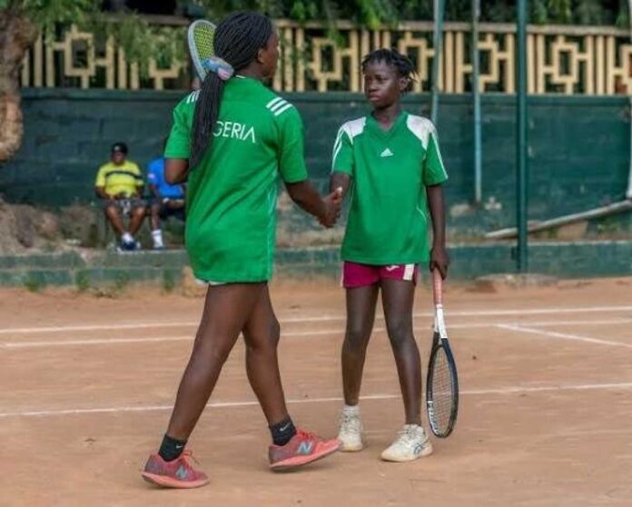 Nigerian Tennis Team Training