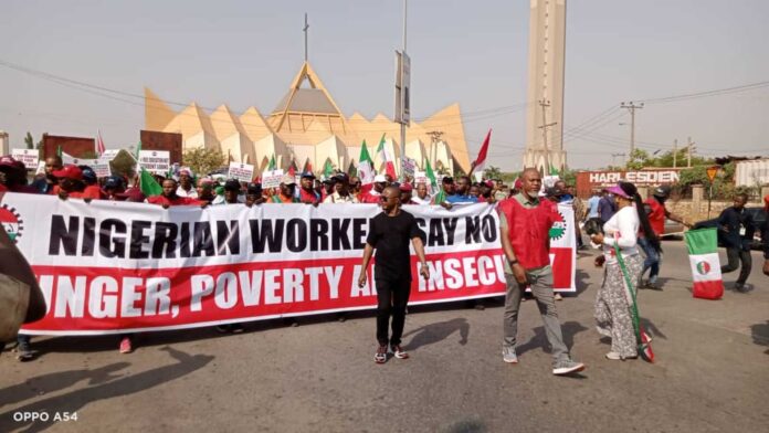 Nlc Protest In Abuja