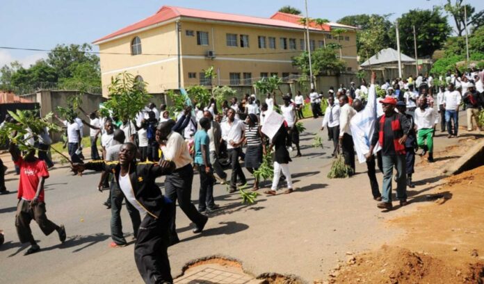 Protesters In Barkin Ladi Plateau State