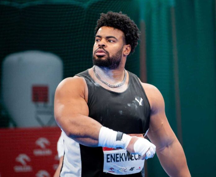 Chukwuebuka Enekwechi Shot Put World Indoor Championships