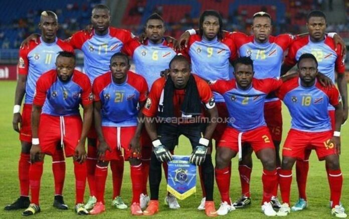 Dr Congo National Football Team Players Celebrating