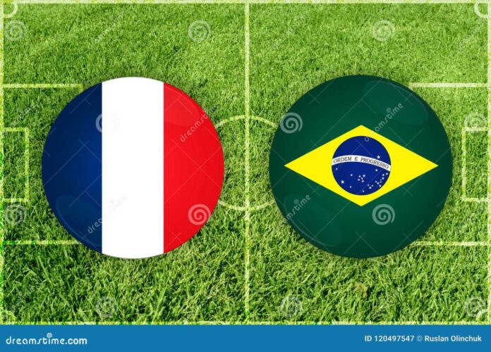 France Vs Brazil Football Match Gillette Stadium