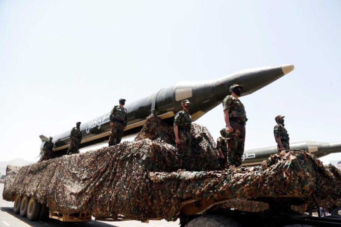 Houthi Rebels Yemen Missile Launch Middle East Conflict