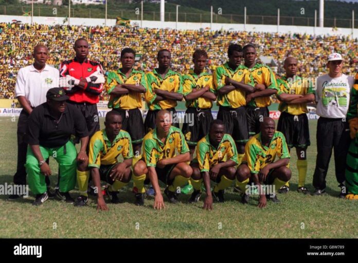 Jamaica Football Team Celebrating World Cup Qualifier Win
