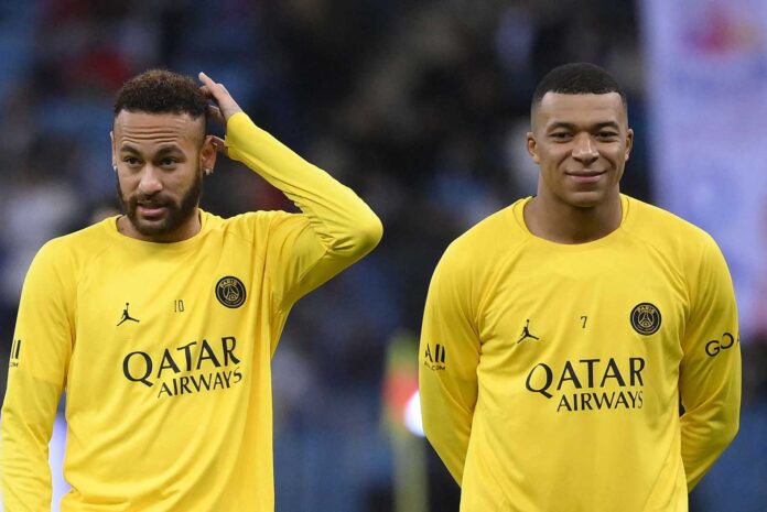 Kylian Mbappe And Neymar Football Stars