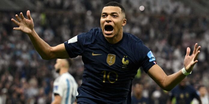 Kylian Mbappe Celebrating Goal Against Brazil
