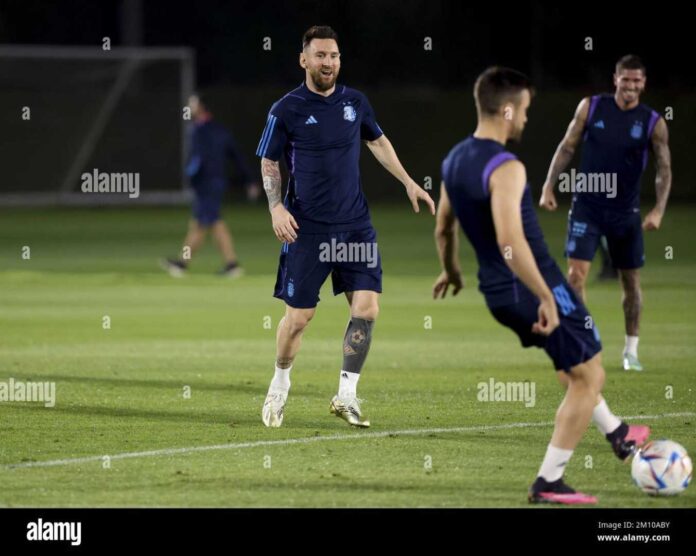 Lionel Messi Argentina Training Session