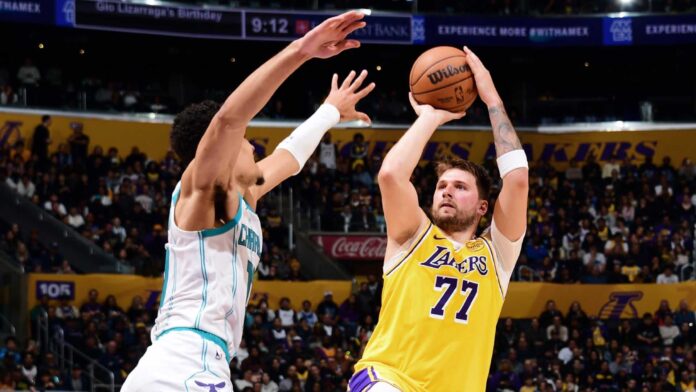 Luka Doncic Los Angeles Lakers Basketball Game