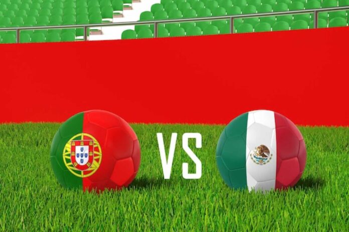 Mexico Vs Portugal Football Match Azteca Stadium