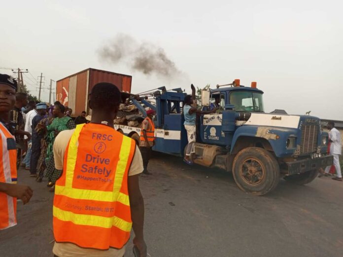 Ogun Road Crash Accident Scene Frsc