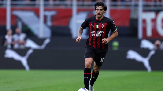 Sandro Tonali Italy Goal Celebration