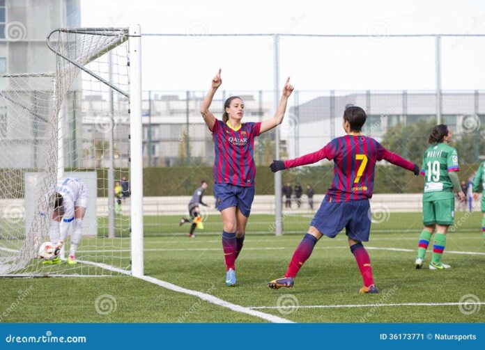Alexia Putellas Celebrating Barcelona Women's Victory