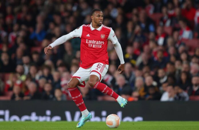 Arsenal Defender Gabriel Magalhaes Training