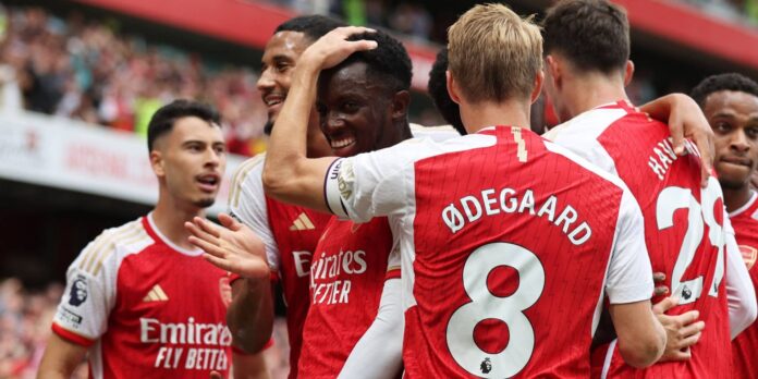 Arsenal Players Celebrate Premier League Title Win 2026