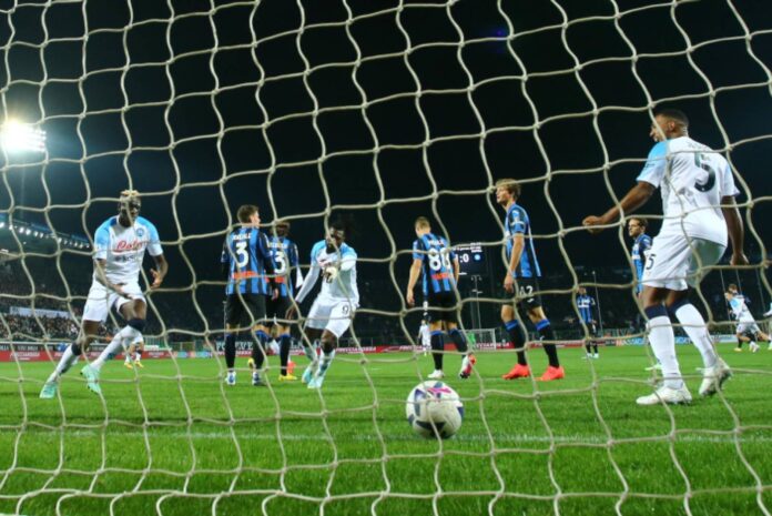 Atalanta Players Celebrate Serie A Win