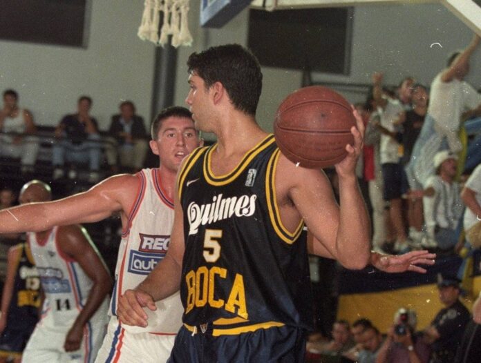 Boca Juniors Basketball Team Celebrating Victory