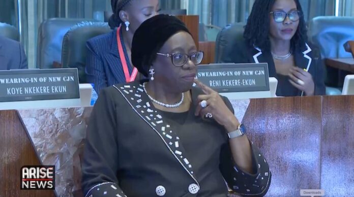 Chief Justice Kudirat Kekere Ekun Speaking At Nba Conference