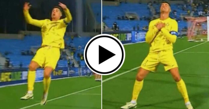 Cristiano Ronaldo Al Nassr Match Celebration