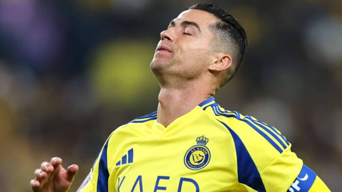 Cristiano Ronaldo Celebrating Goal For Al Nassr
