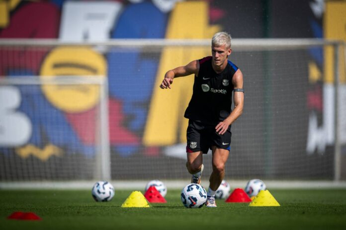Dani Olmo Barcelona Training Session