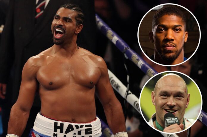 David Haye Anthony Joshua Tyson Fury Boxing