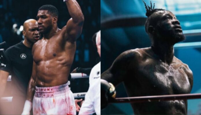 Deontay Wilder And Anthony Joshua Face Off