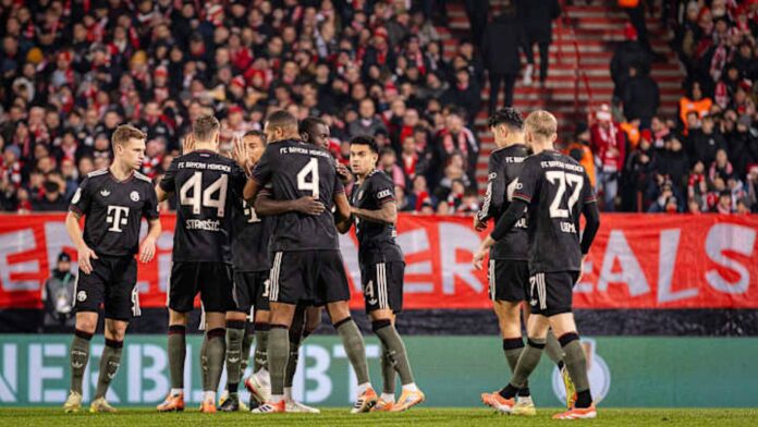 Fc Bayern Munich Players Celebrating Dfb Pokal Semi Final Win