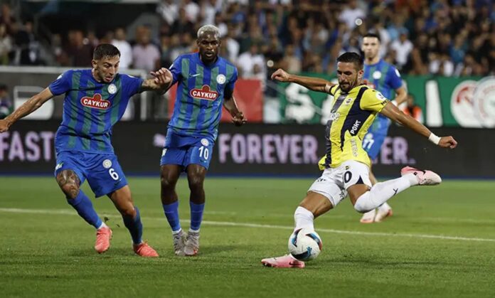 Fenerbahce Vs Caykur Rizespor Turkish Super Lig Match