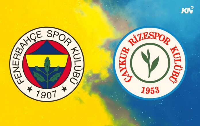 Fenerbahçe Rizespor Football Match Ülker Stadium