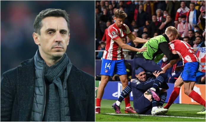 Gary Neville Arsenal Atletico Madrid Champions League