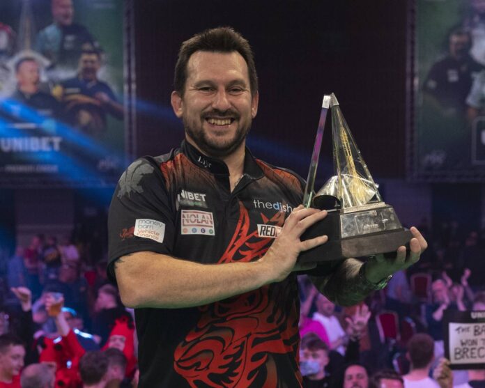 Jonny Clayton Darts Rotterdam Victory Celebration