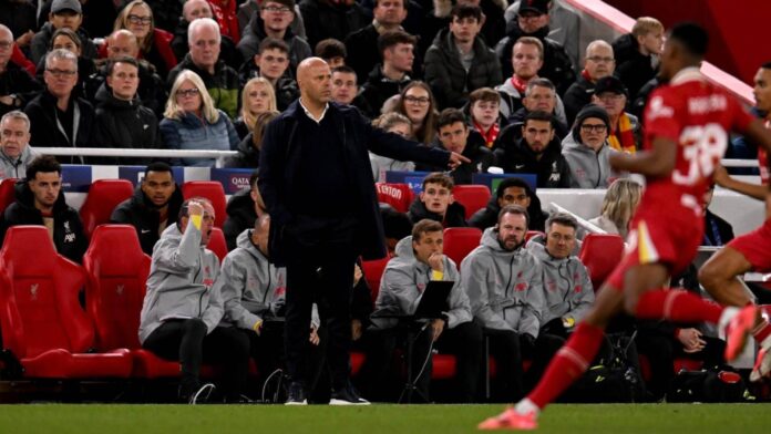 Liverpool Coach Arne Slot Champions League Race