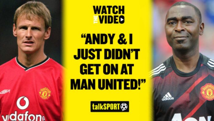 Manchester United Players Andy Cole Teddy Sheringham