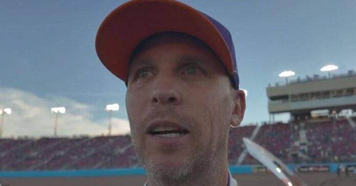 Michael Jordan Denny Hamlin Tyler Reddick Kansas Speedway